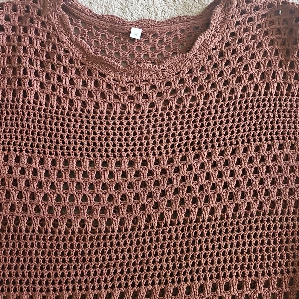 Women Crochet Swim Cover Up - Picture 3 of 4